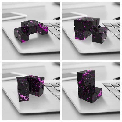 Cube Infini Acier - Objet Anti Stress - Science Labs