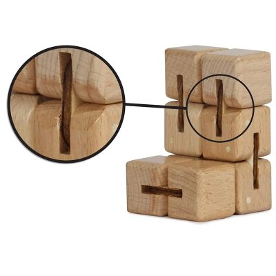 Cube Infini Bois - Objet Anti Stress - Science Labs