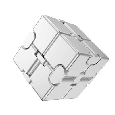 Infinity Cube Métal - Objet Anti Stress - Science Labs