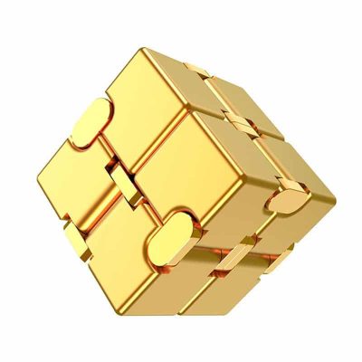 Infinity Cube Métal - Objet Anti Stress - Science Labs