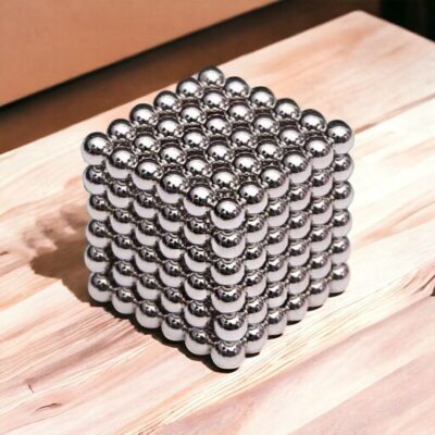 Magnetic Cube Balls 216 Pieces (5mm) Silver
