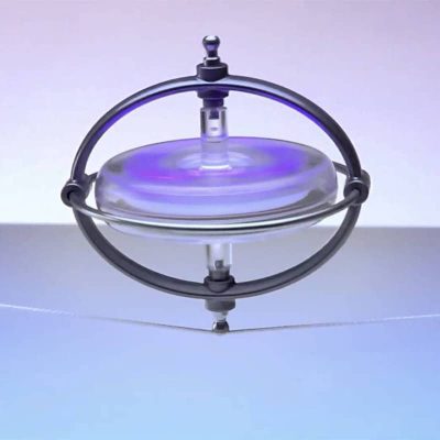 Toupie Gyroscope Lumineuse - Objet Anti Stress - Science Labs