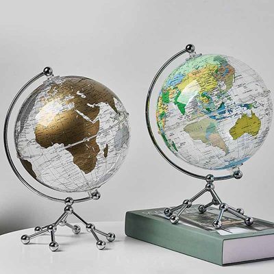 Globe Terrestre Monde Transparent - Globe Terrestre Déco - Science Labs