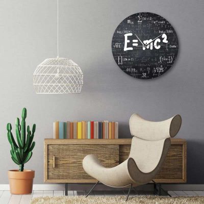 Einstein E=mc2 Wall Clock