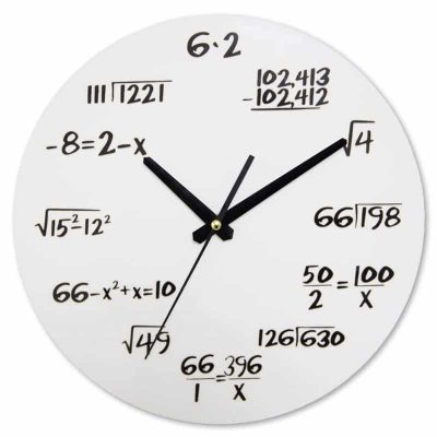 Horloge Équation - Horloge Murale Originale - Deco Scientifique