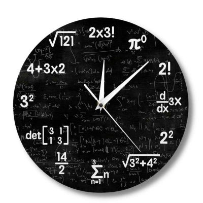 Horloge Formules Mathématiques - Horloge Murale Originale - Deco Scientifique