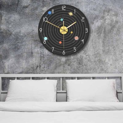 Horloge Murale Système Solaire - Horloge Murale Originale - Deco Scientifique