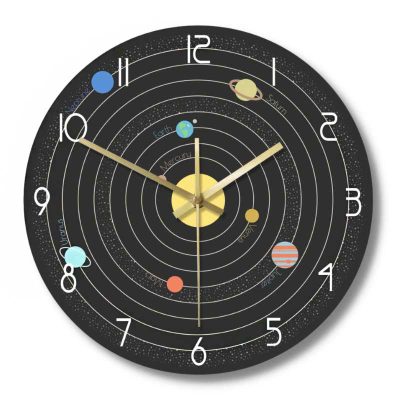 Horloge Système Solaire - Horloge Murale Originale - Deco Scientifique