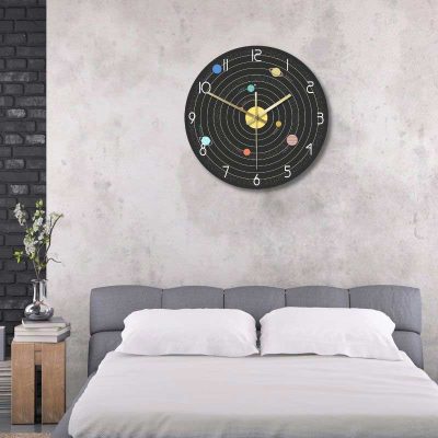 Horloge Système Solaire - Horloge Murale Originale - Deco Scientifique