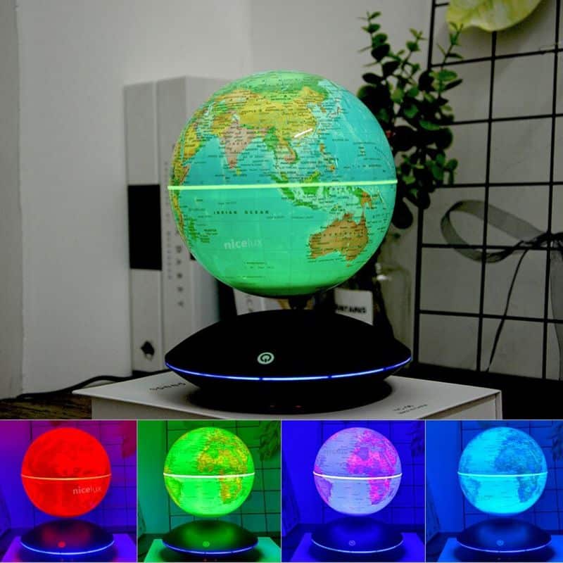 Lampe Globe Terrestre en Lévitation - lampe scientifique - deco scientifique