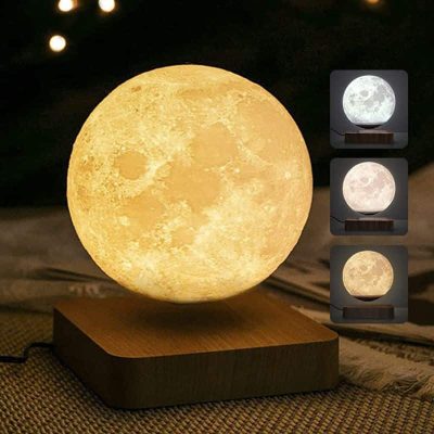 Lampe lune lévitation magnétique - lampe espace - deco scientifique