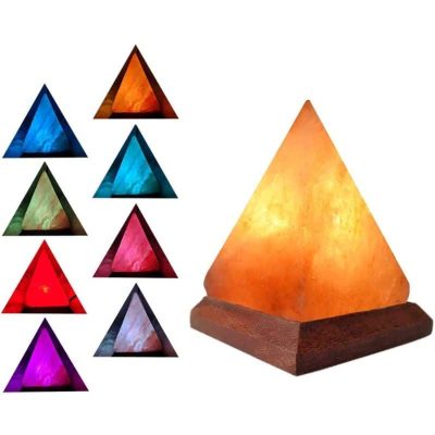 Lampe Pierre de Sel Pyramide - lampe scientifique - deco scientifique