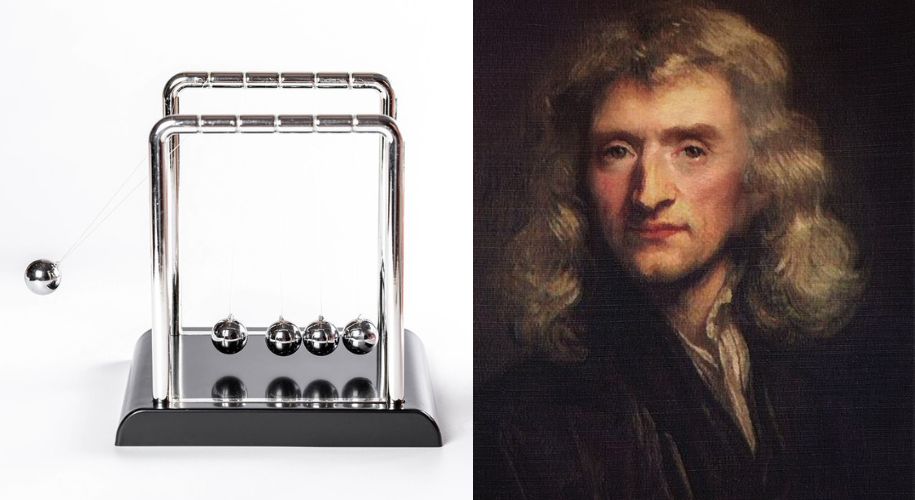 Pourquoi le nom pendule de Newton ?