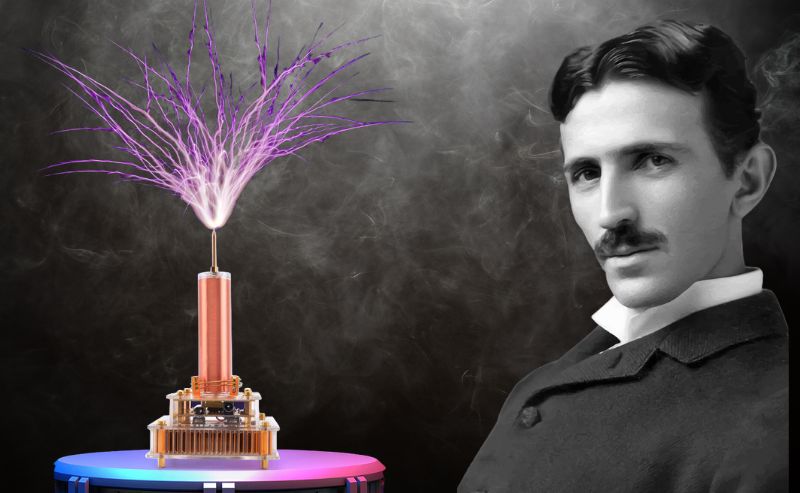 L'inventeur Nikola Tesla et sa bobine Tesla - Bing Gallery