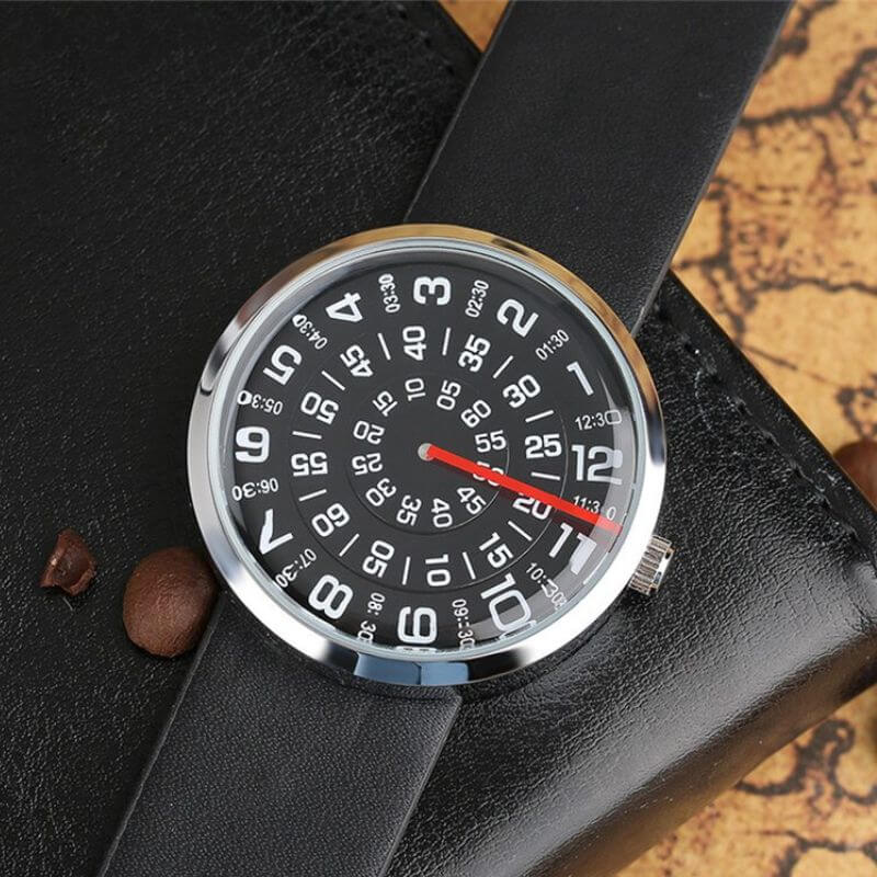 Time Spiral Black Watch Men's Watch Women Watches Wrist Watch Anniversary  Gifts for Husband Gift for Boyfriend Free Shipping - Etsy