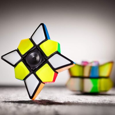 Hand Spinner Rubik's Cube - jeux anti stress