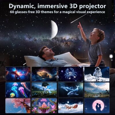 3D Galaxy Ambient Projector