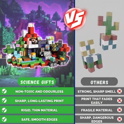 Magnetic Building Blocks 300 Pieces (Build Mine World)