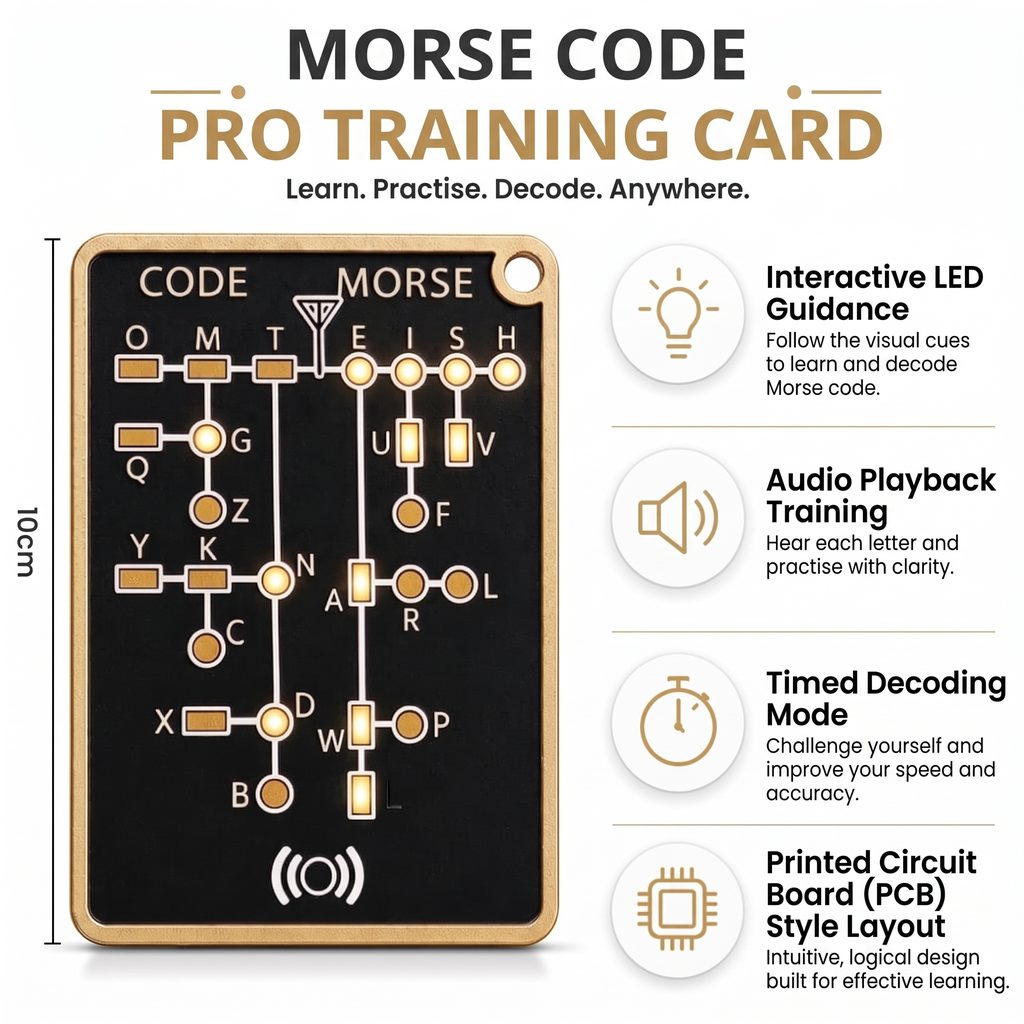 Morse Code Learning Card