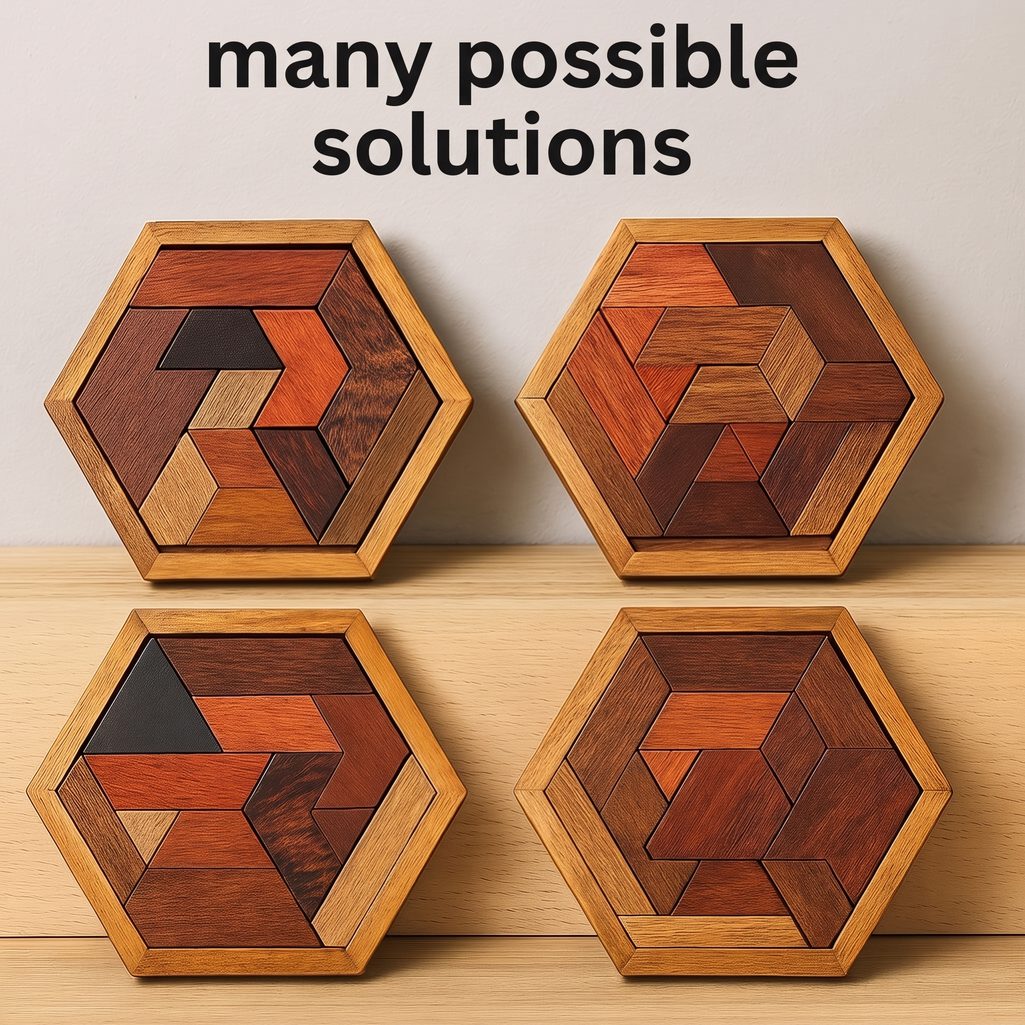 Wooden Hexagon Puzzle