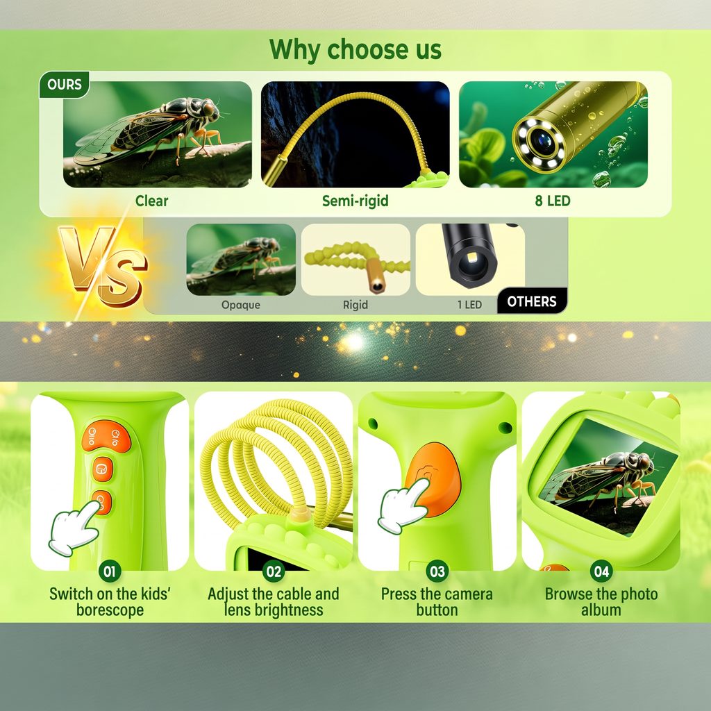 Kids Endoscope Camera