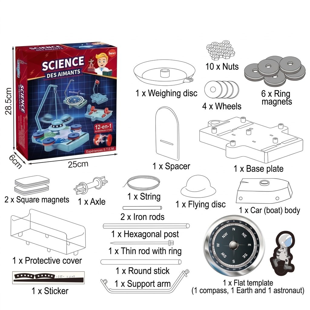 Magnetic Levitation Kit 12 Experiments