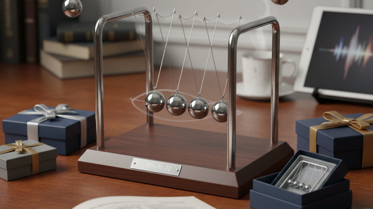 Why is a Newton's Cradle such a popular gift?