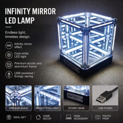 Infinity Mirror Cube Light