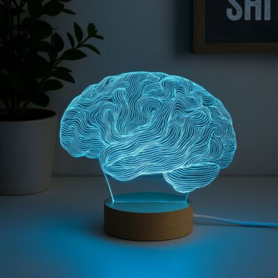 Brain 3D Illusion Lamp