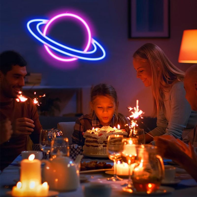 Saturn Neon Sign - Image 4
