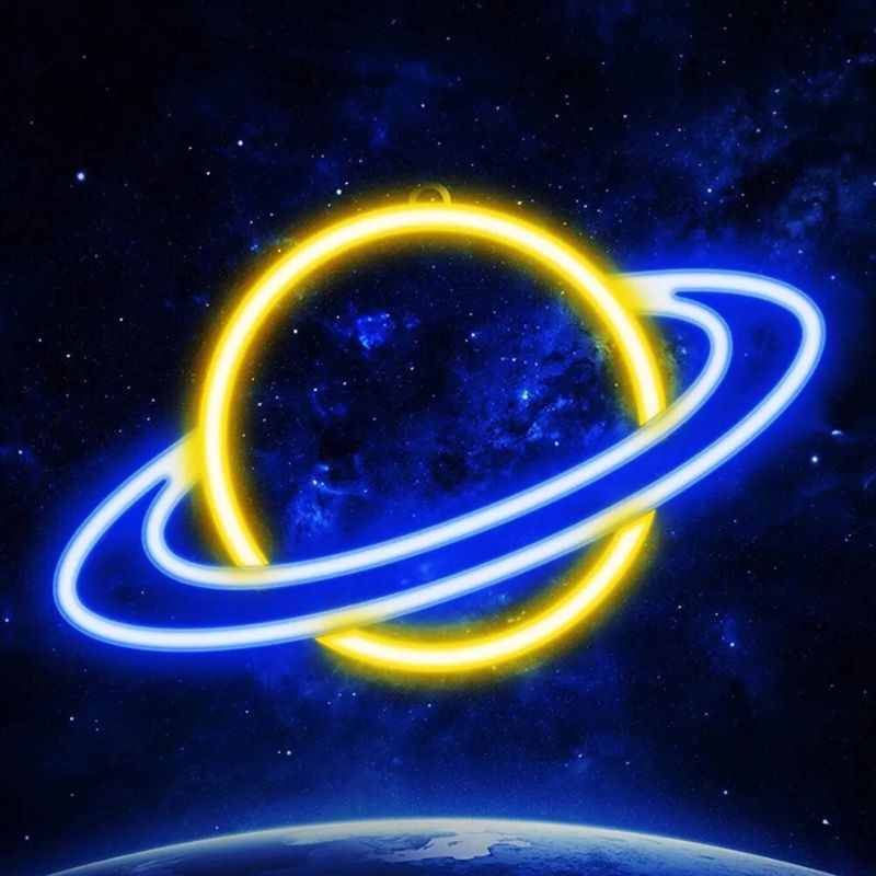 Saturn Neon Sign - Image 2