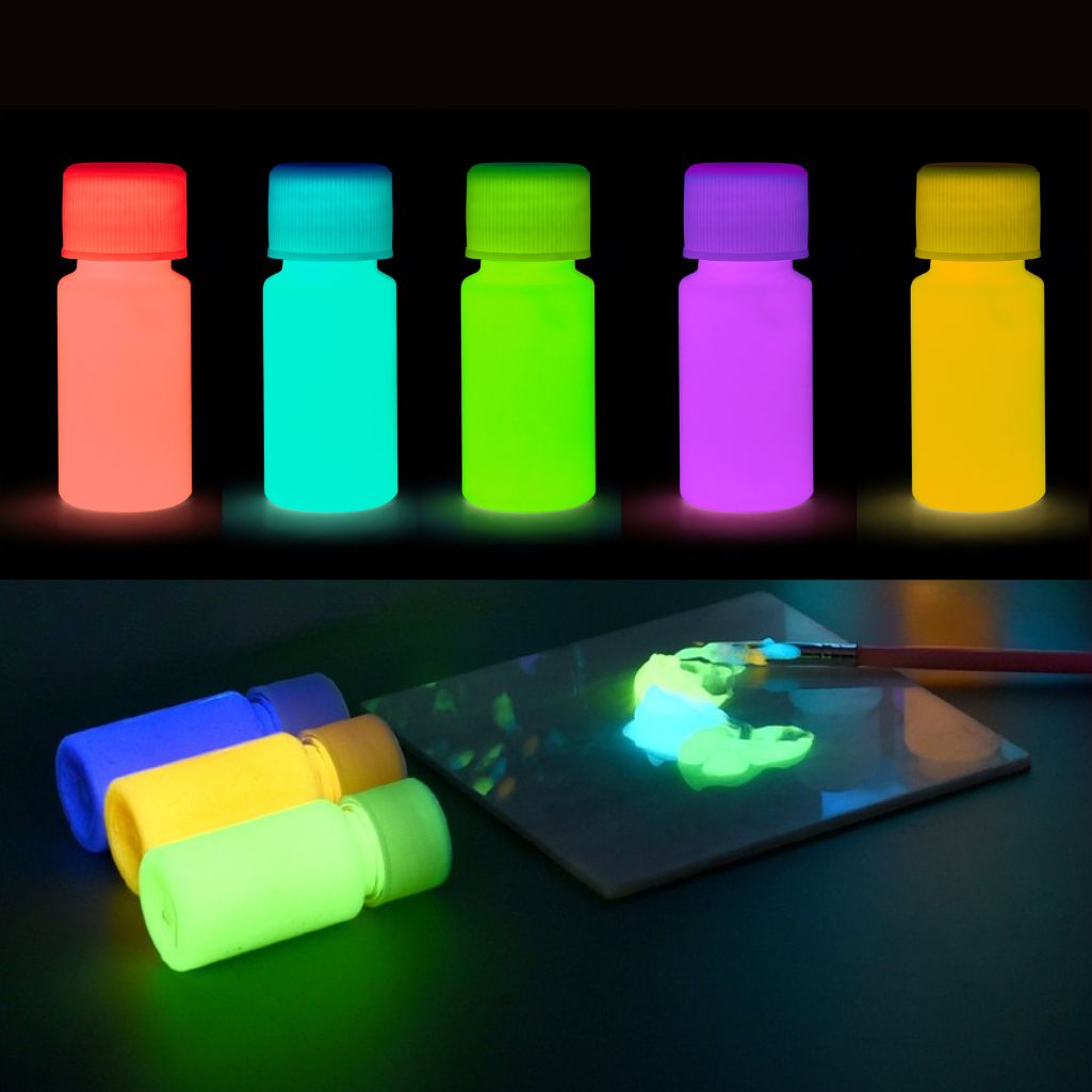 Fluorescent Acrylic Paint Set