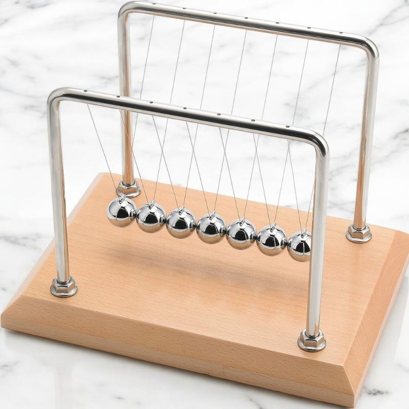 Wooden Newton's Cradle - Image 4