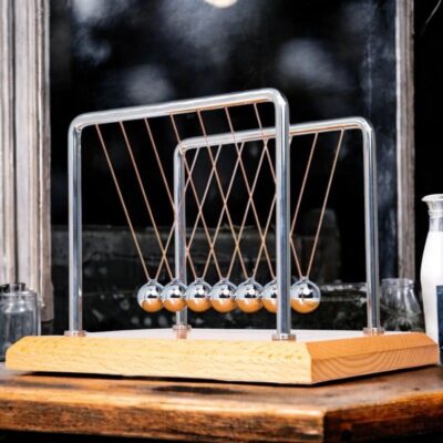 Wooden Newton's Cradle