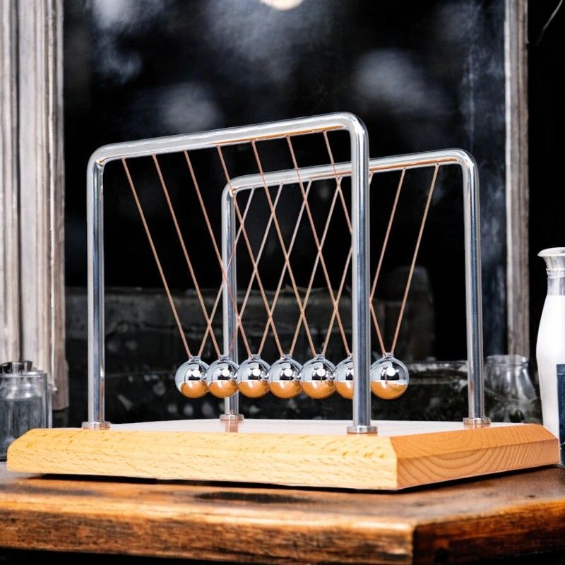Wooden Newton's Cradle