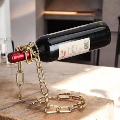 Floating Chain Wine Bottle Holder - Image 2