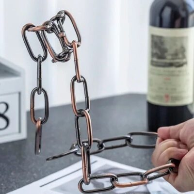 Floating Chain Wine Bottle Holder - Image 3