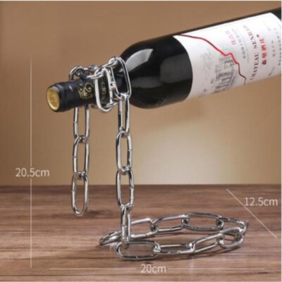 Floating Chain Wine Bottle Holder - Image 4