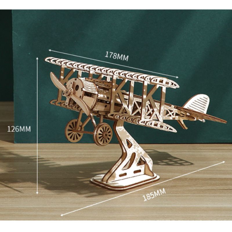 3D Wooden Plane Puzzle - Image 3