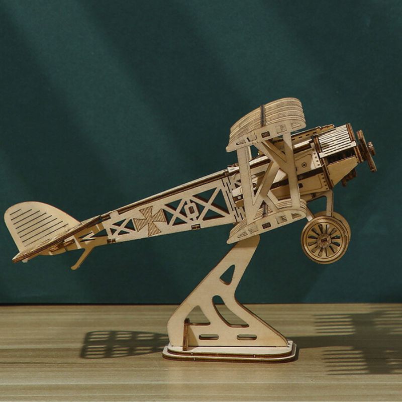 3D Wooden Plane Puzzle - Image 2