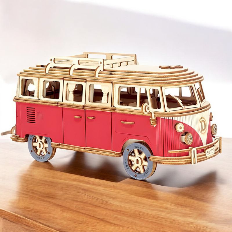 VW Camper Van 3D Wooden Puzzle - Image 2