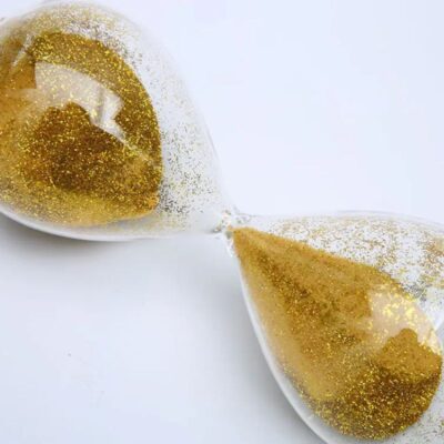 Gold Glitter Hourglass - Image 2