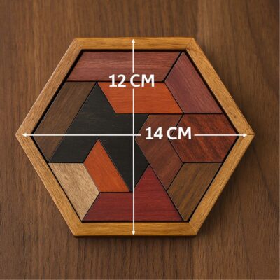 Wooden Hexagon Puzzle - Image 3