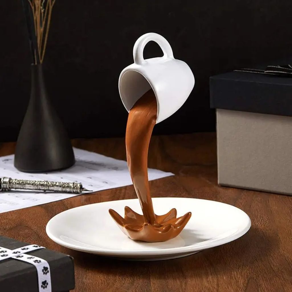 Floating Coffee Mug Sculpture - Image 2