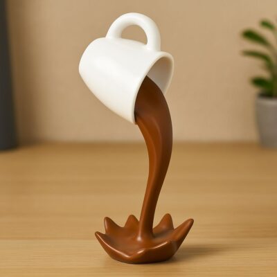 Floating Coffee Mug Sculpture