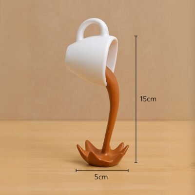 Floating Coffee Mug Sculpture - Image 3