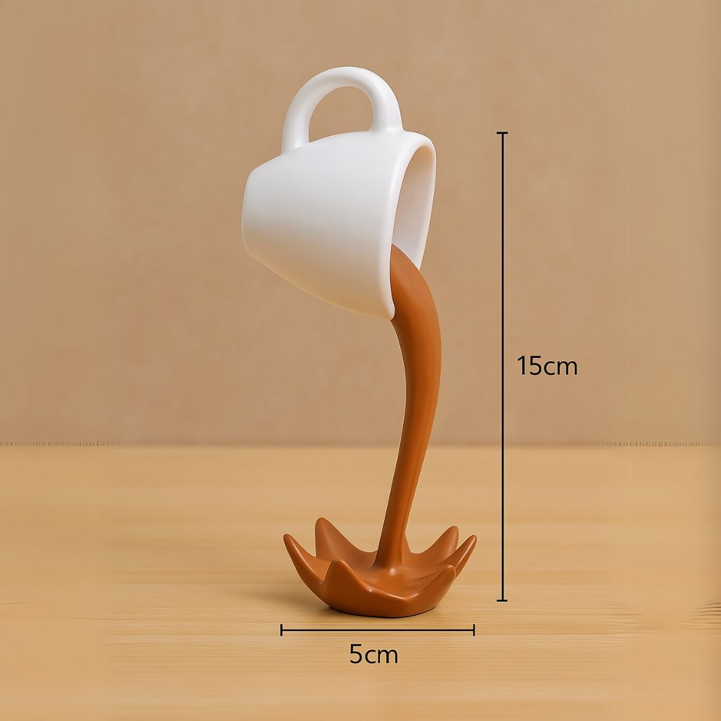 Floating Coffee Mug Sculpture - Image 3