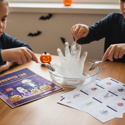Halloween Escape Game for Kids "Lab Detectives: The Haunted Lab" Ages 6-10 (Printable PDF): an experiment in progress