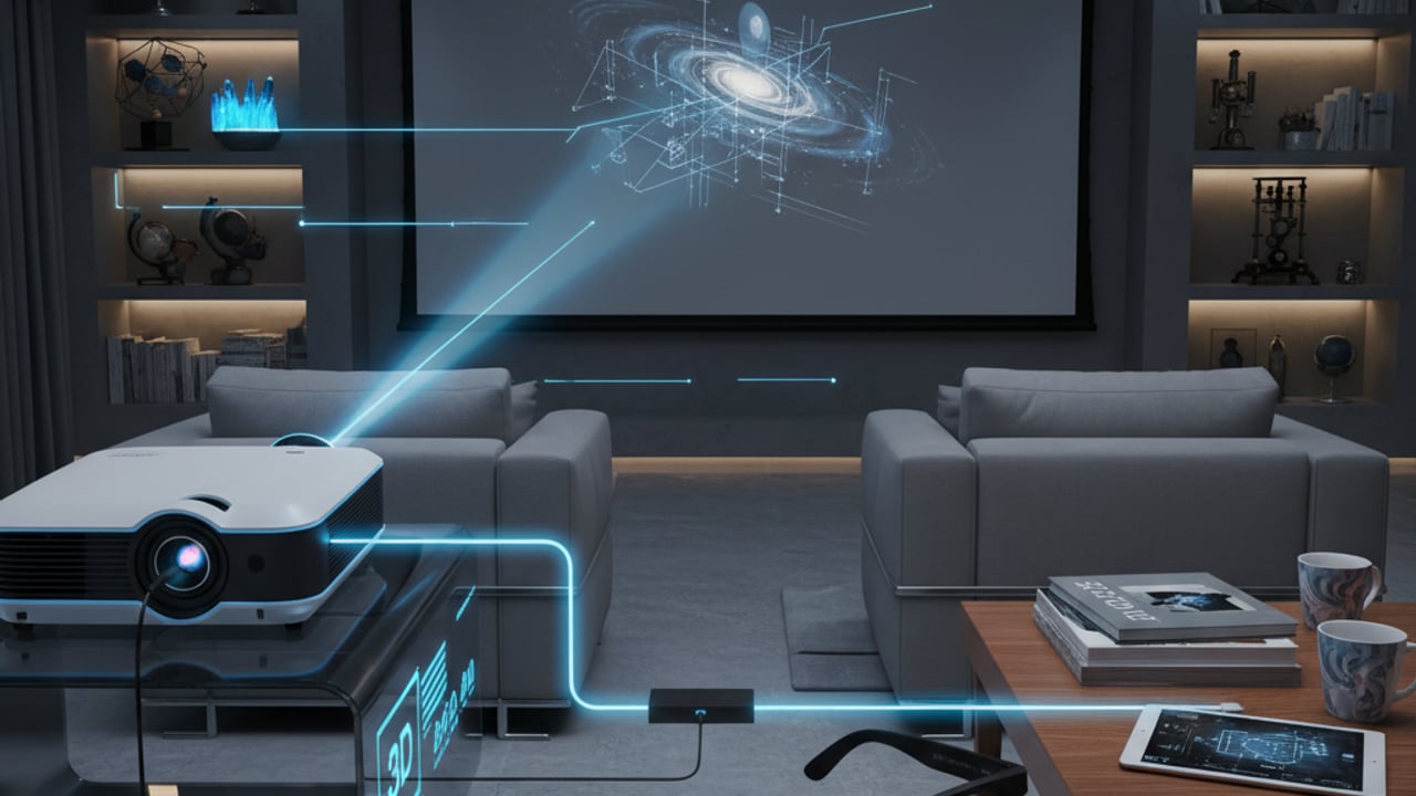How to Connect 3D Glasses to a Projector?