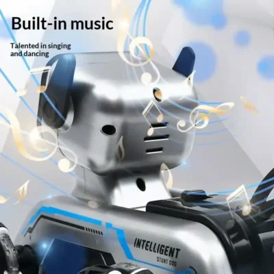 Remote Control Stunt Robot Dog with 8 Wheels